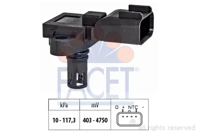 FACET 10.3203 Sensor Emme Borusu Basıncı Fıesta Vı (Cb1, Ccn): 1.25 08> 2S6A9F479CC