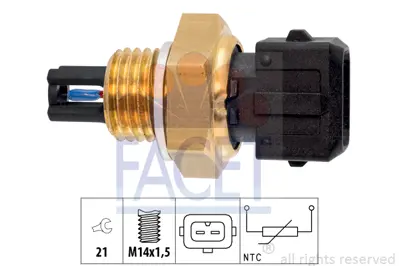 FACET 10.4015 Hararet Musuru R19 R21 Clıo I 1.4 1.6 2.0 30865366 7700737572 96279856