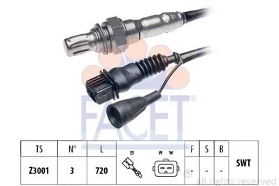 FACET 10.7025 Oksıjen Sensoru 1346962 7525603 7555129 78906265B