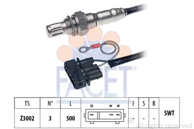 FACET 10.7043 Oksıjen Sensoru 30906265AB 30906265Q