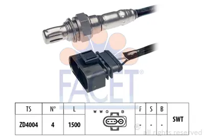 FACET 10.7087 Oksıjen Sensoru 78906265H 95VW9F472CB