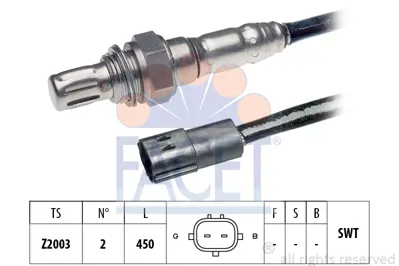 FACET 10.7134 Oksıjen Sensoru 96276380 F82A18861A