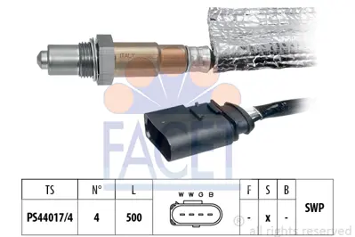 FACET 10.7171 Oksıjen Lambda Sensoru Golf Iv Bora A3 Toledo 1,6 Aeh Akl 96>05 6A906265E