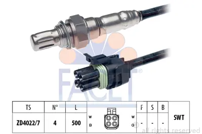 FACET 10.7268 Oksıjen Sensoru Laguna N7q Kangoo 7700867408