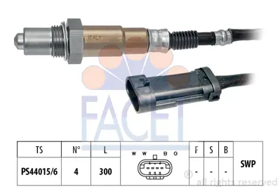 FACET 10.7281 Oksıjen Sensoru Unıversal Golf4 Passat Akl Bfq Adr Alz Apt Awt K4j K4m D4f D7f 1,2 1,4 1,6 16v Clıo 2269000QAC 7700875342