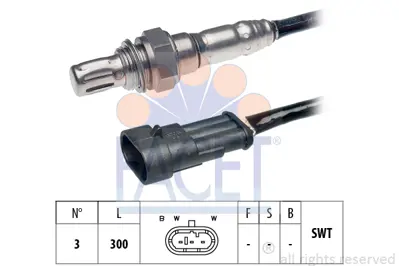 FACET 10.7284 Oksıjen Sensoru E7j K7m Clıo Iı Kangoo 7700273715