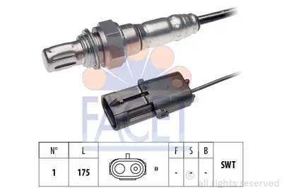 FACET 10.7288 Oksıjen Sensoru E7j Clıo 7700861016