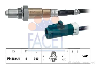 FACET 10.7319 Oksıjen Sensoru                              1 CY0118861 XR86938 YL8Z9F472BA