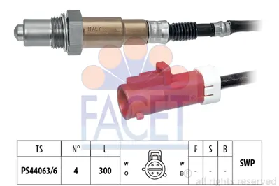 FACET 10.7687 Oksıjen Sensoru Konum Ford Focus I 98>04 1 Astra H Vectra C Zafıra B A16xer Z18xe BV219G444AC C60118861