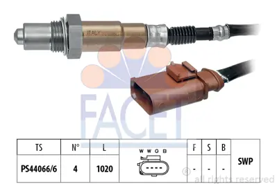 FACET 10.8172 Oksıjen Sensoru 4L0906262J