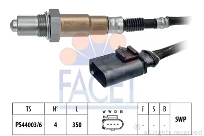 FACET 10.8176 Oksıjen Sensoru 3C906262BF