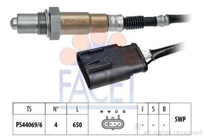 FACET 10.8207 Oksıjen Sensoru 500 500c Panda Lancıa Ypsılon 0.9 1.2 55249880 ES519G444CA