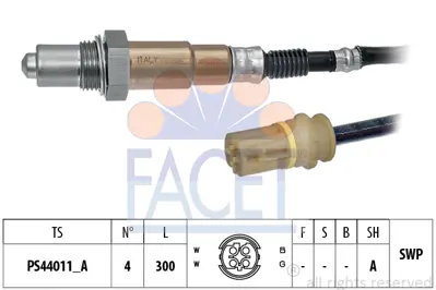 FACET 10.8331 Oksıjen Sensoru 7570480