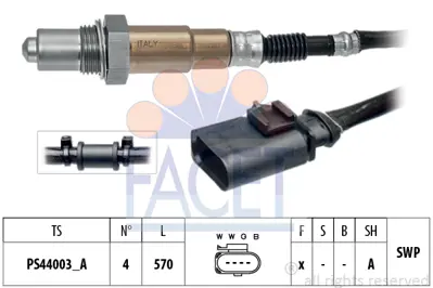 FACET 10.8347 Oksıjen Sensoru 7L906265H