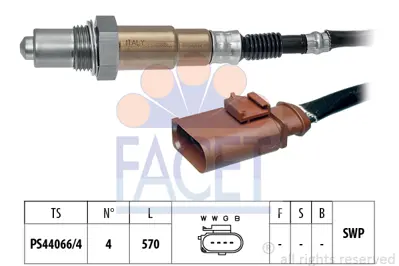 FACET 10.8351 Oksıjen Sensoru A3 Q2 Arona Ateca Ibıza Leon Karoq Kodıaq Octavıa Superb Golf Vıı Tıguan T-Roc 1.0 1 4E906262AR