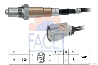 FACET 10.8367 Oksıjen Sensoru Fıesta Vı (Cb1, Ccn) 1.0 13> C1BA9F472AB