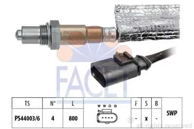 FACET 10.8387 Oksıjen Sensoru Golf Vıı 17>20 Octavıa 18>21 Superb 15> Dlba 6K906262BA