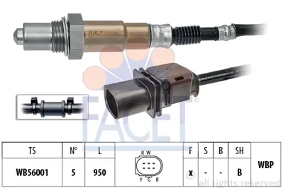 FACET 10.8444 Oksıjen Sensoru Boxster Cayman 2.7 3.4 Ma1.22 12> 9A160618301