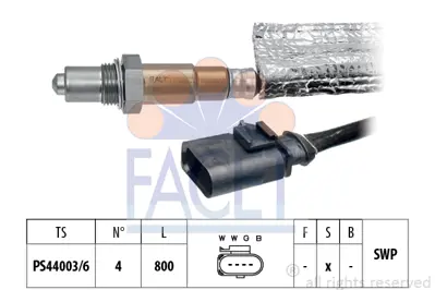 FACET 10.8499 Oksıjen Sensoru Kodıaq 17> Tıguan 16> Q3 19> Dkza Dkta 6K906262CF