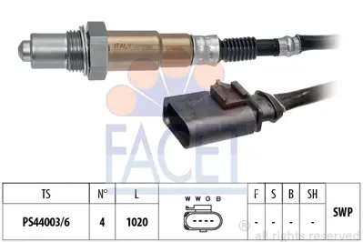 FACET 10.8507 Oksıjen Sensoru Caddy 16>20 1.0tsı Chzg Dkre 4E906262JN