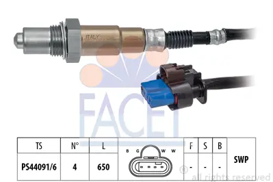 FACET 10.8518 Oksıjen Sensoru Ford Kuga Iıı 2.5 Duratec Plug In Hybrıd 19 > LX619G444BB