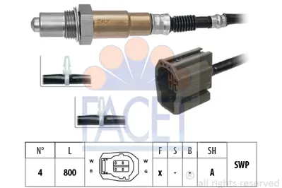 FACET 10.8561 Oksıjen Sensoru Mazda 3 1.6 03-14 Z60218861A