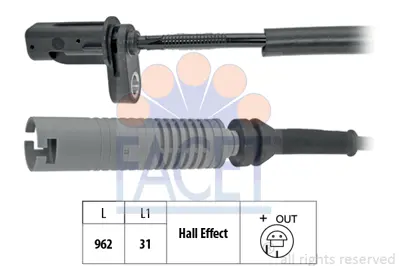 FACET 21.0193 Tekerlek Hız Sensoru 6870076