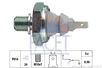 FACET 7.0095 Yag Basınc Musuru 38919081N 68919081C 95VW9278CA