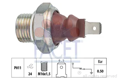 FACET 7.0124 Yag Basınc Salterı 47919081