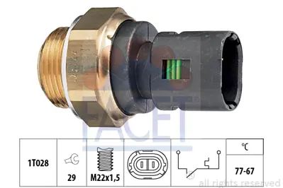 FACET 7.5200 Fan Musuru Soketlı R9 R11 R19 Clıo Express 67/77c 6001023839