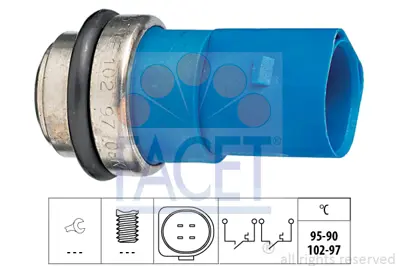 FACET 7.5692 Fan Musuru 4 Kutuplu Passat A4 A6 97>05 A2 00>05 A8 94>03 Superb 02>08 8D0959481B