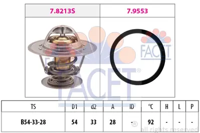 FACET 7.8213 Termostat 90009956