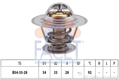 FACET 7.8213S Termostat 90009956