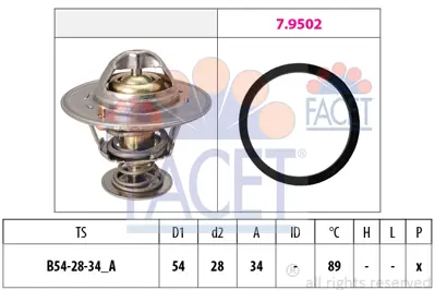 FACET 7.8220 Termostat 9337379