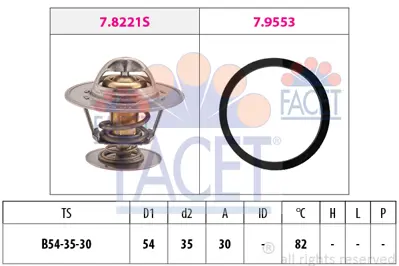 FACET 7.8221 Termostat 1338061