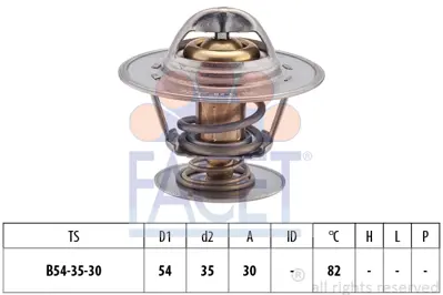 FACET 7.8221S Ttermostat (80°) Laguna Astra Golf Jetta Passat Cordoba Ibıza Toledo Caddy 1338061