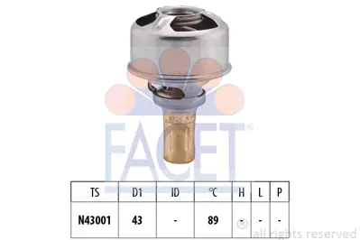 FACET 7.8246 Termostat (89°) R9 R11 R21 Concorde Clıo I 3293501 8933000140