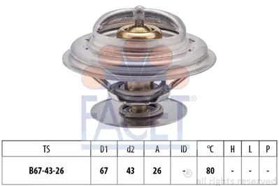 FACET 7.8260S Termostat Bmw E21 E30 E28 E34 M20 M21 1264668