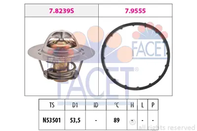 FACET 7.8291 Termostat 133844 3474877 7701348373 9110719 96050286 9617178080