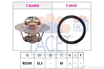 FACET 7.8293 Termostat 133837 133883 6001070274 9109737