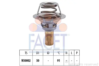 FACET 7.8327S Termostat 91°c° E7j 91c R9 R12 Clıo I Solenza 1.4 Expres 7700858802