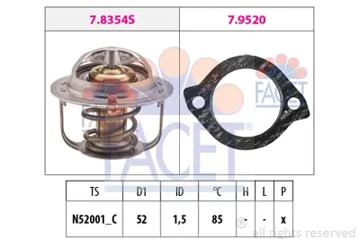 FACET 7.8354 Termostat F81C15171 XM348575BA