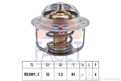 FACET 7.8354S Termostat F81C15171 XM348575BA