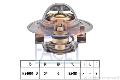 FACET 7.8378S Termostat 1338056