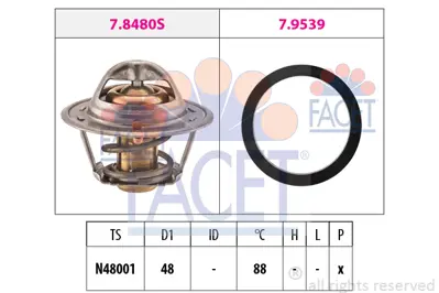 FACET 7.8480 Termostat 91XM8575AA