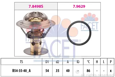 FACET 7.8498 Termostat F73E8575AA GY0115171