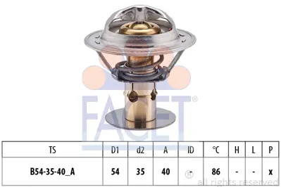 FACET 7.8498S Termostat F73E8575AA GY0115171