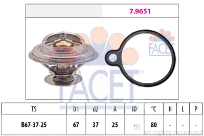 FACET 7.8613 Termostat Mercedes Mınıbus Eskı Model A6172001815