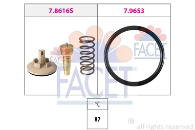 FACET 7.8616 Termostat 87 C Azq Blf Bme Fabıa. Golf V Octavıa Iı Roomster 1.2 1.6 Blf Cgpa Cgpb 3C121110A 3C121111B