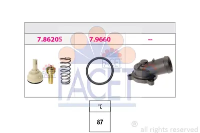 FACET 7.8621K Termostat 3C121110F